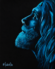 Blue face